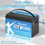 Акумулятор Kepworth LiFePO4 12V 100AH для будинку, котла, сонячних батарей (літій-залізо-фосфатний акумулятор) - Зображення 4