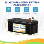Аккумулятор FlyPower LiFePO4 12V/200AH, 2560W*h (літій-залізо-фосфатний акумулятор) - Зображення 2