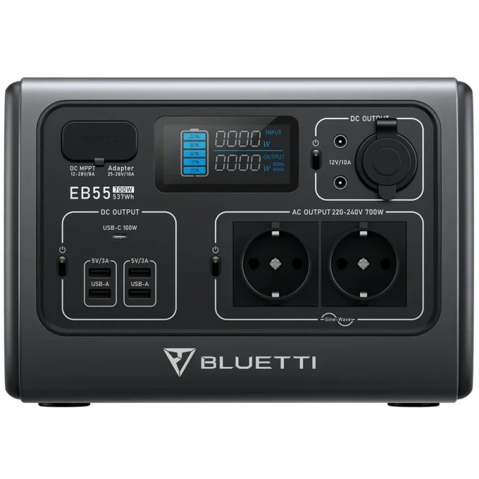 ImageToStl.com_107 Портативна зарядна станція Bluetti PowerOak EB55, 700 Вт, 537 Вт * год - Зображення 1