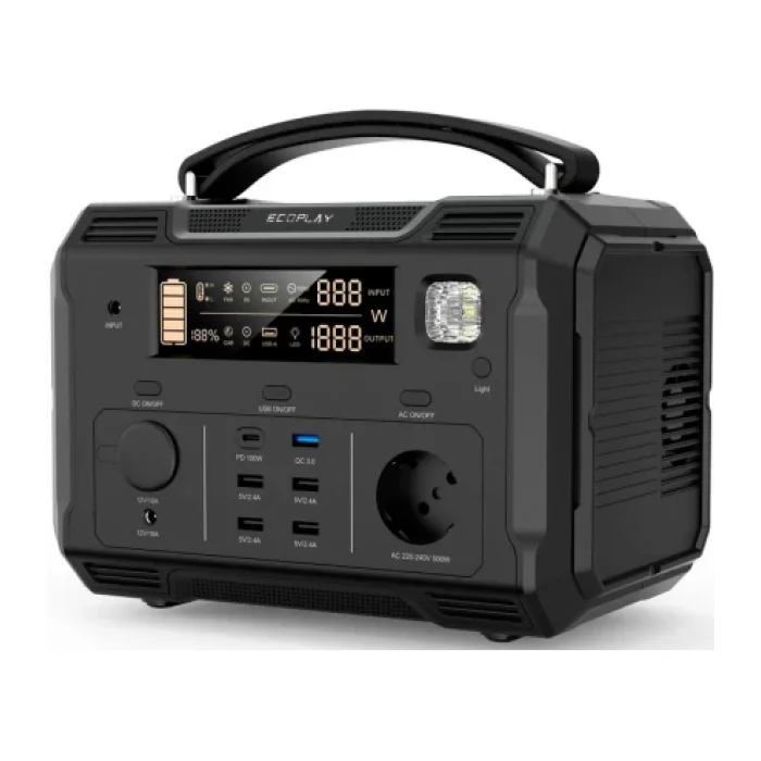 ImageToStl.com_13 Портативна зарядна станція ECOPLAY 501А 1000W, 505Wh - Зображення 1