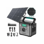 Портативна зарядна станція SWAREY S500 із сонячними панелями (100 W)