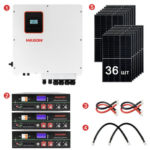 Комплект резервного живлення REVO-12000PV (12kW, 48V + 15kW LiFePO4 + 14.4kW сонячні панелі)