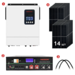 Комплект резервного живлення SMART-5.5kWSUNPV (5,5kW, 48V + 5kW LiFePO4 + 5,6kW сонячні панелі)