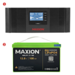 Комплект резервного живлення XL1200 (1.2kW, 12V + 1.2kW LiFePO4)