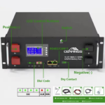 Акумулятор CERRNNS LFP48120P 48V 120Аh 6144Wh LiFePO4 (літій-залізо-фосфатний акумулятор) - Зображення 3