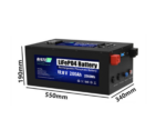 Акумулятор Bate LFP12200 12V 200Аh 2560Wh LiFePO4 (літій-залізо-фосфатний акумулятор) - Зображення 8