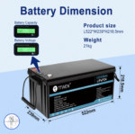 Акумулятор TTWEN 12V 200Аh 2560Wh LiFePO4 (літій-залізо-фосфатний акумулятор) - Зображення 2