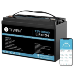 Акумулятор TTWEN 12V 100Аh 1280Wh LiFePO4 + Bluetooth (літій-залізо-фосфатний акумулятор)