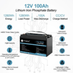 Акумулятор TTWEN 12V 100Аh 1280Wh LiFePO4 + Bluetooth (літій-залізо-фосфатний акумулятор) - Зображення 3