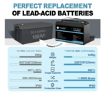 Акумулятор TTWEN 12V 100Аh 1280Wh LiFePO4 + Bluetooth (літій-залізо-фосфатний акумулятор) - Зображення 9